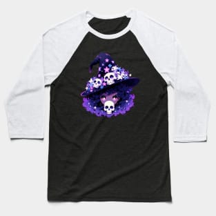 Glowing evil red eyes vampire girl Baseball T-Shirt